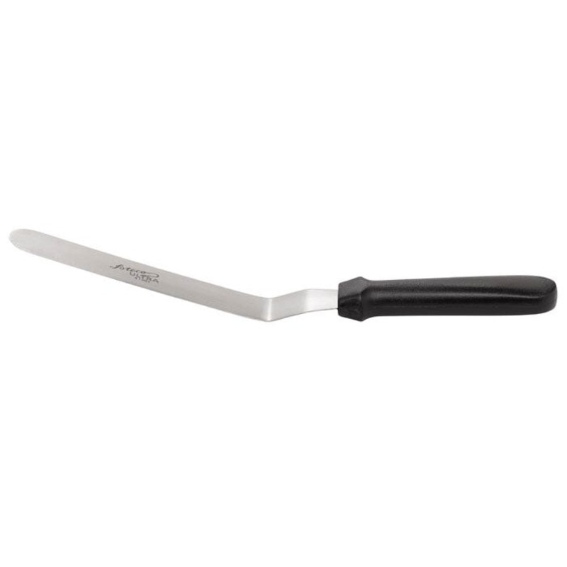 Ateco Offset Spatula, 8", Black Plastic Handle