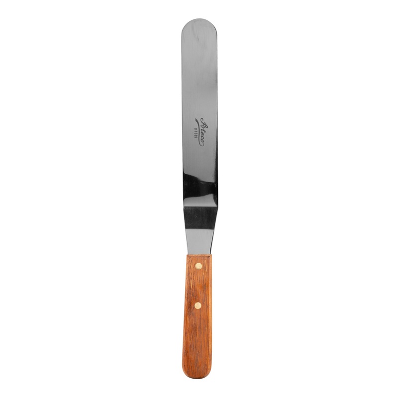 Ateco Offset Spatula, 8", Wood Handle