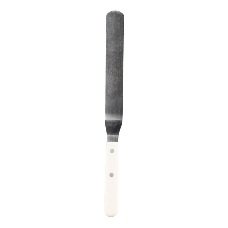 Ateco Offset Spatula, 9.75", White POM Handle