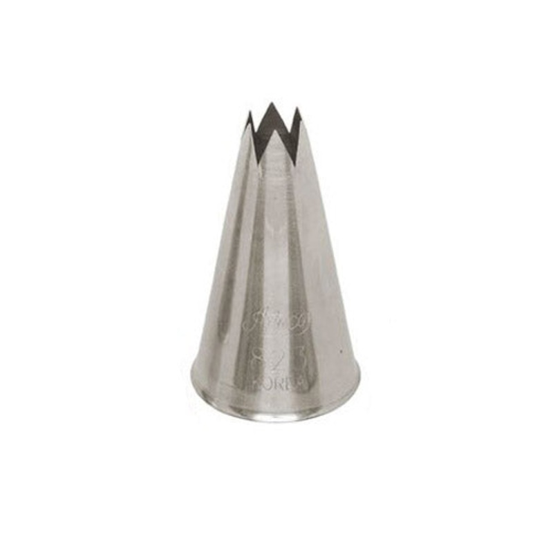 Ateco Open Star Piping Tip, 823, Stainless Steel
