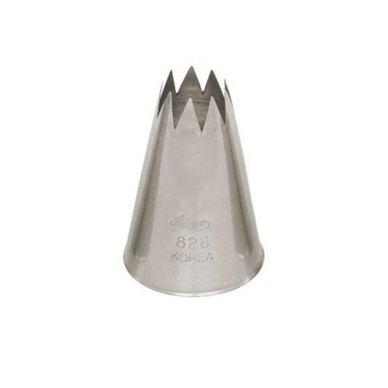 Ateco Open Star Piping Tip, 828, Stainless Steel