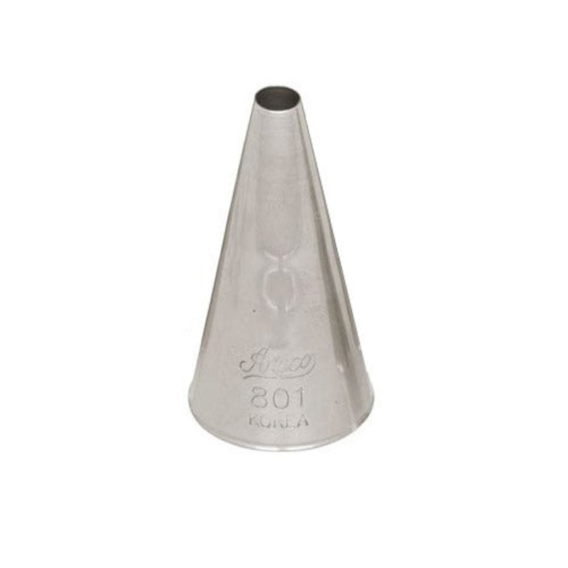 Ateco Plain Piping Tip, 801, Stainless Steel