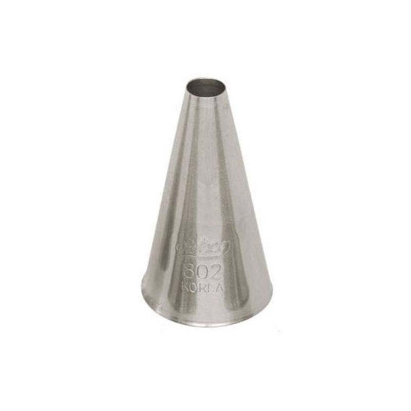Ateco Plain Piping Tip, 802, Stainless Steel