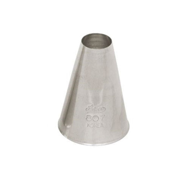 Ateco Plain Piping Tip, 807, Stainless Steel