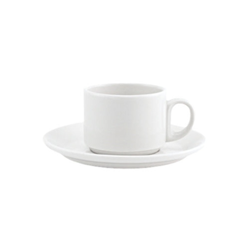 Royal Doulton Jupiter Stacking Mug, 6.75 oz, White (36-pack)