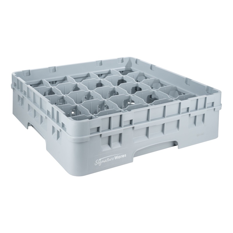 SignatureWares Glass Rack, 25 Compartment, 3 5/8" High, Grey