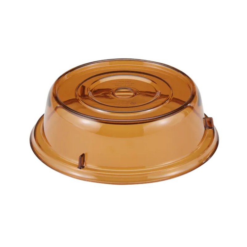 Cambro Camwear Camcovers Plate Cover, 10 3/16", Amber