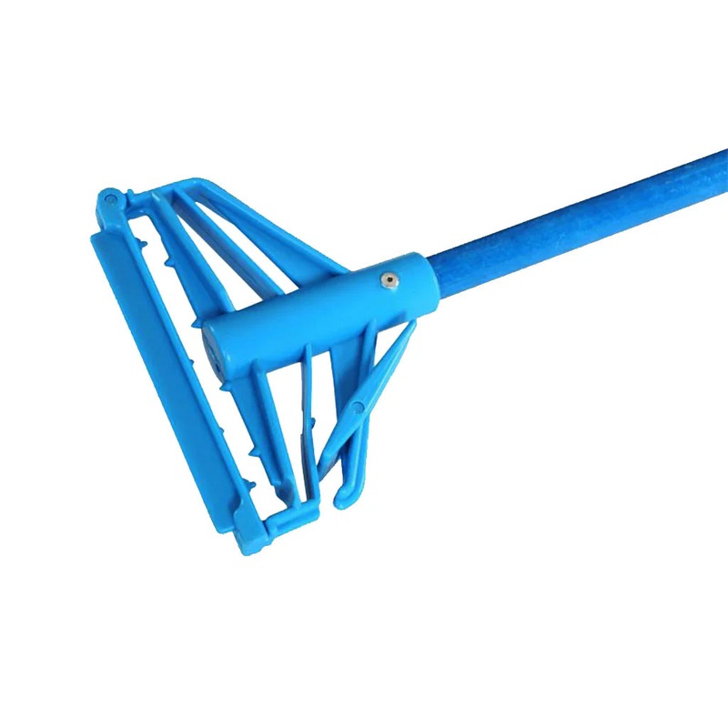 Globe Quick Release Mop Handle, Blue, Fiberglass, 60"