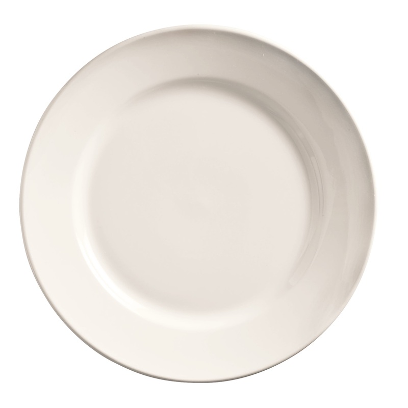 Libbey World Tableware Porcelana Wide Rim Plate, 6.25" (36-pack)