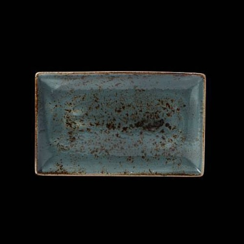 Steelite Craft Rectangular Plate, 11" X 6.5", Blue (6-pack)