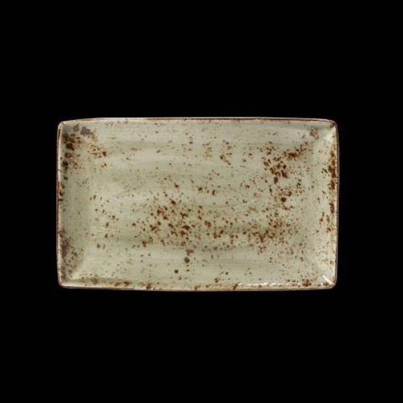 Steelite Craft Rectangular Plate, 11" X 6.5", Green (6-pack)