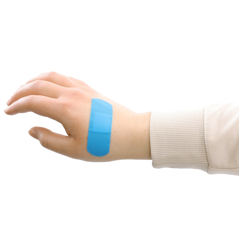 BIOS Blue Metal Detectable Plastic Bandages, 1"x 3" (100-pack)