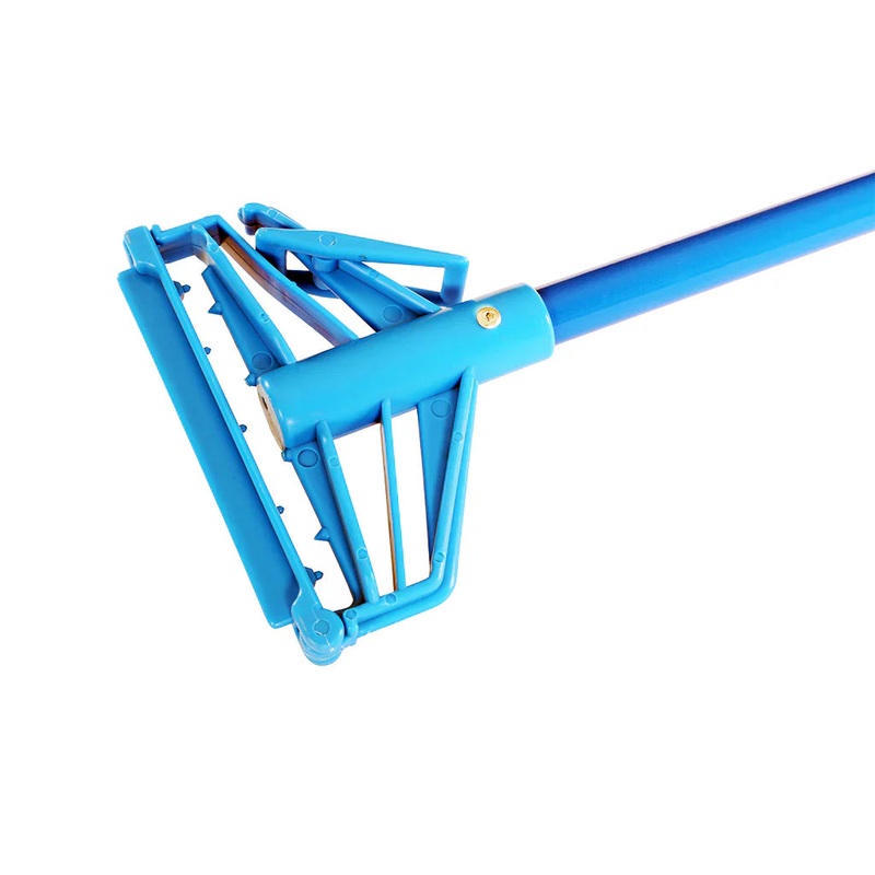 Globe Quick Release Mop Handle, Blue, Metal, 60"