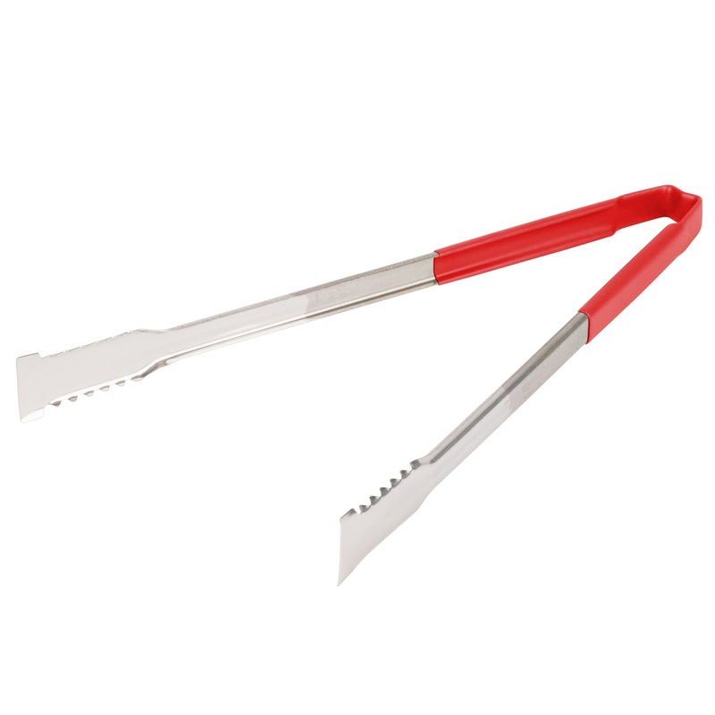 Vollrath VersaGrip Kool-Touch One-Piece Tongs, 16", Red, FINAL SALE