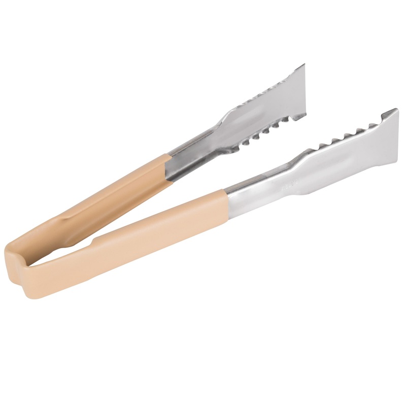 Vollrath VersaGrip Kool Touch One-Piece Tongs, 9.5", Tan, FINAL SALE
