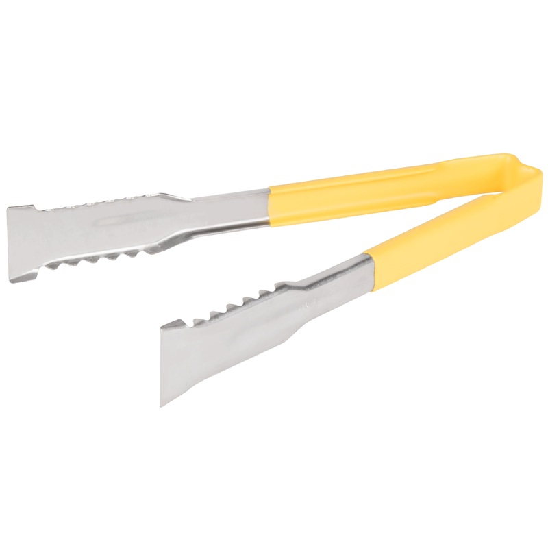 Vollrath VersaGrip Kool Touch One-Piece Tongs, 9.5", Yellow, FINAL SALE