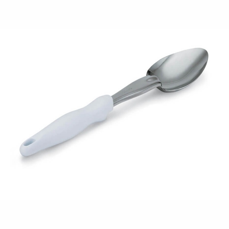 Vollrath Ergo Grip Solid Basting Spoon, Stainless/Nylon Handle, White, FINAL SALE