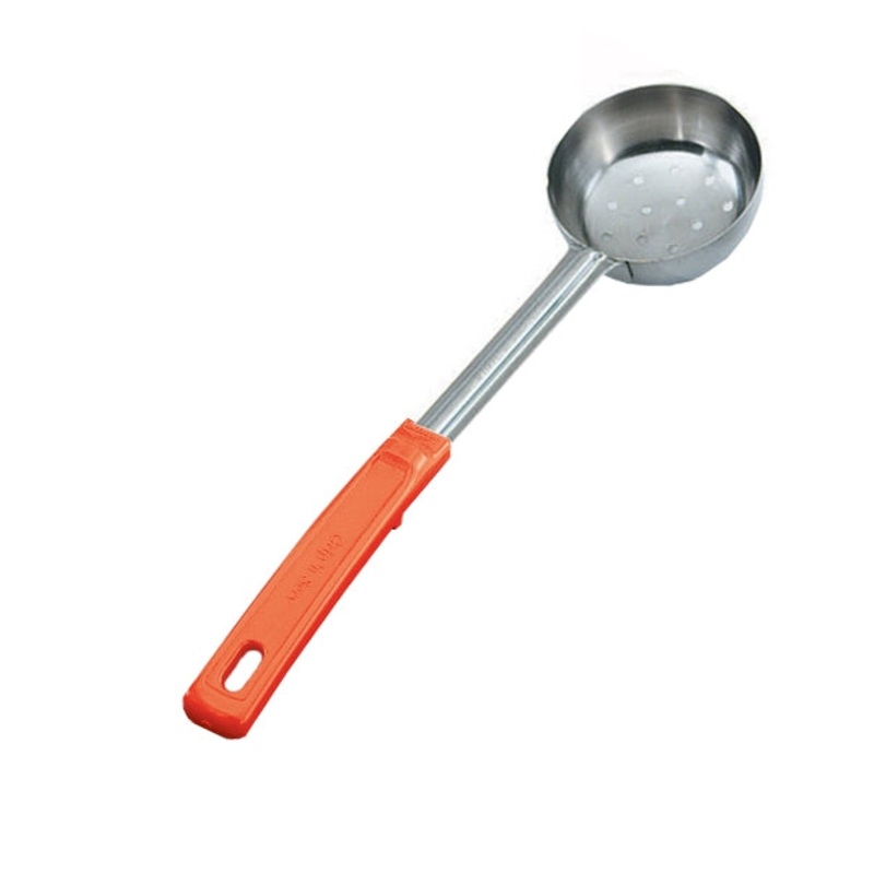 Vollrath Grip N Serve Round Perforated Spoodle, Color Coded Handle, 8 oz, Orange, FINAL SALE