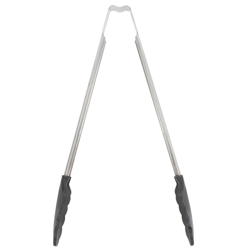 Vollrath High Temp Nylon End One-Piece Tongs, 12", Stainless Steel, FINAL SALE
