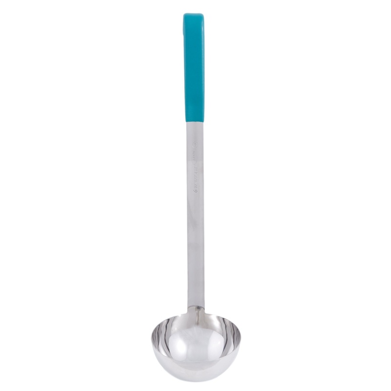 Vollrath Kool Touch Color-Coded One-Piece Ladle, 6 oz, Teal, FINAL SALE