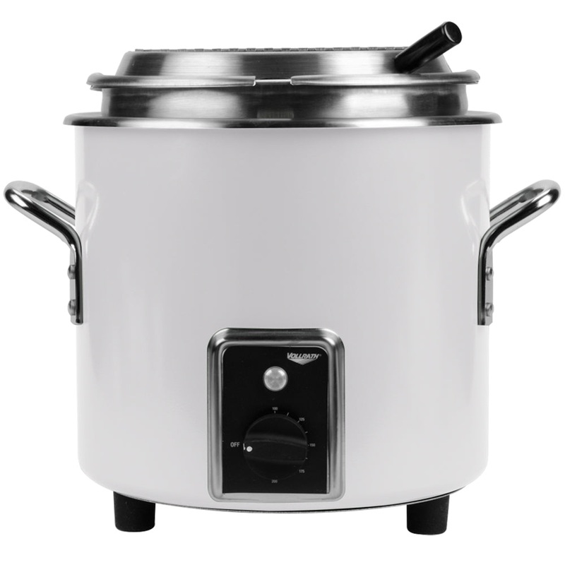Vollrath Retro Stock Pot Kettle Rethermalizers, 11 qt, 120V, White, FINAL SALE