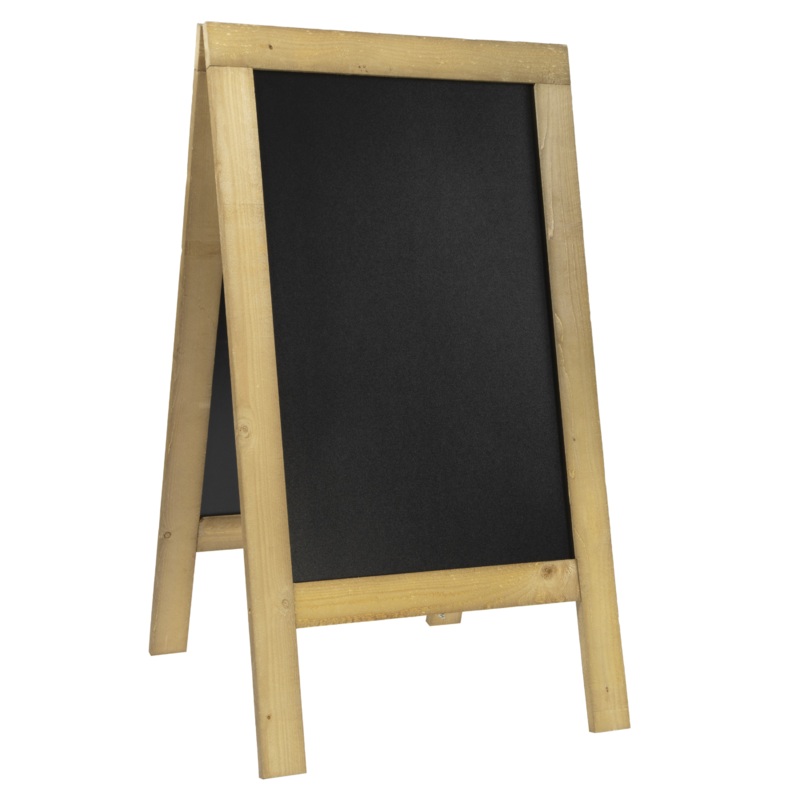 American Metalcraft Deluxe Double-Sided Sandwich Board, Rustic Natural Finish, FINAL SALE