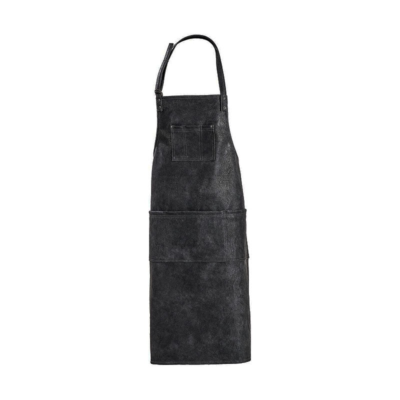 Blackwood Templeton 3 Pocket Bib Apron, Black Leatherette