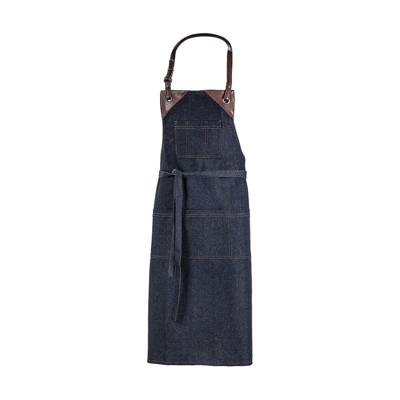 Blackwood Templeton 3 Pocket Bib Apron, Indigo Denim