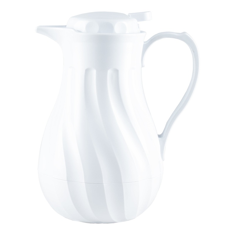 Browne Swirl Insulated Server, 40 oz, White
