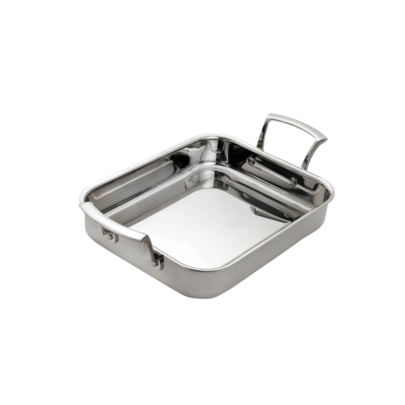 Browne Thermalloy TRI-PLY Rectangular Roast Pan, 3 qt, Stainless Steel, FINAL SALE