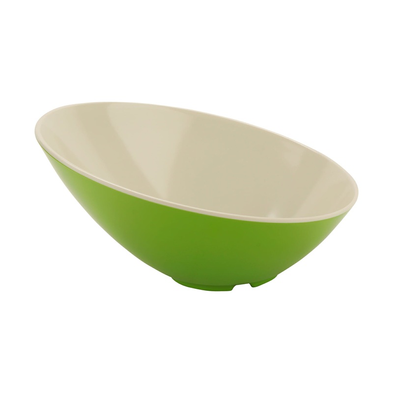 G.E.T. Keywest Slanted Bowl, 16 oz, Melamine, Keylime (6-pack) FINAL SALE