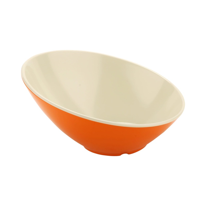 G.E.T. Keywest Slanted Bowl, 16 oz, Melamine, Sunset (6-pack) FINAL SALE