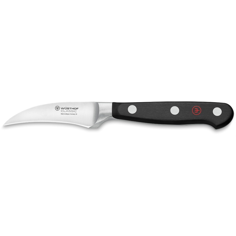 Wusthof Classic Peeling Knife, Bird's Beak, 2.75", Black