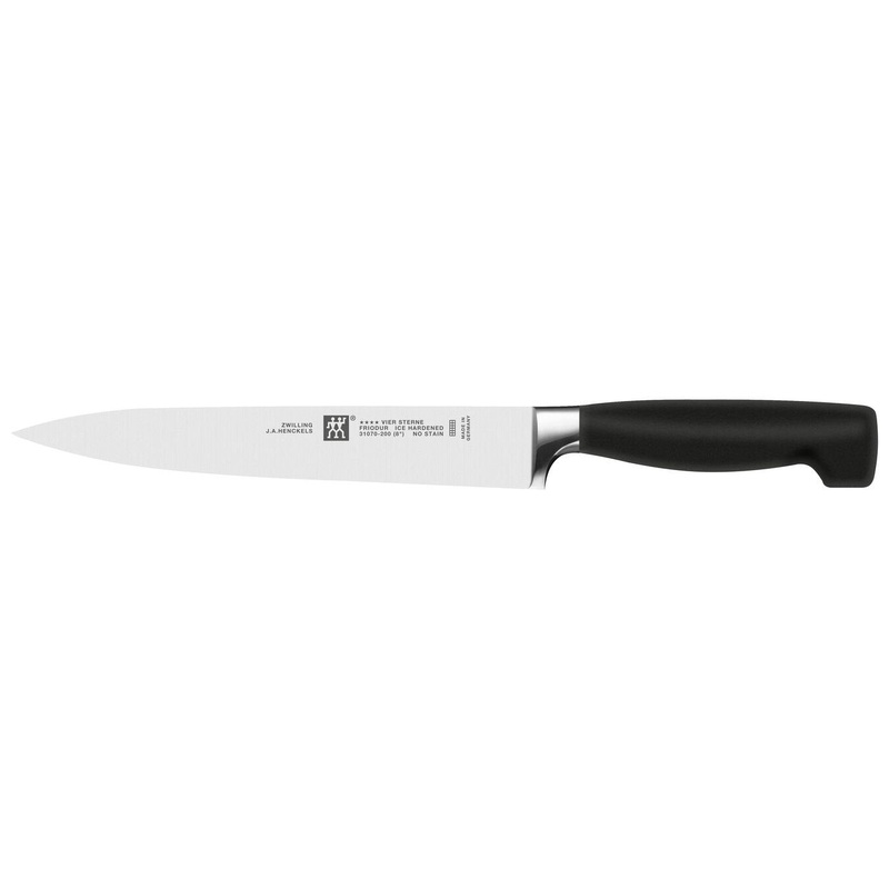 Zwilling Four Star Carving Knife, 8", Black