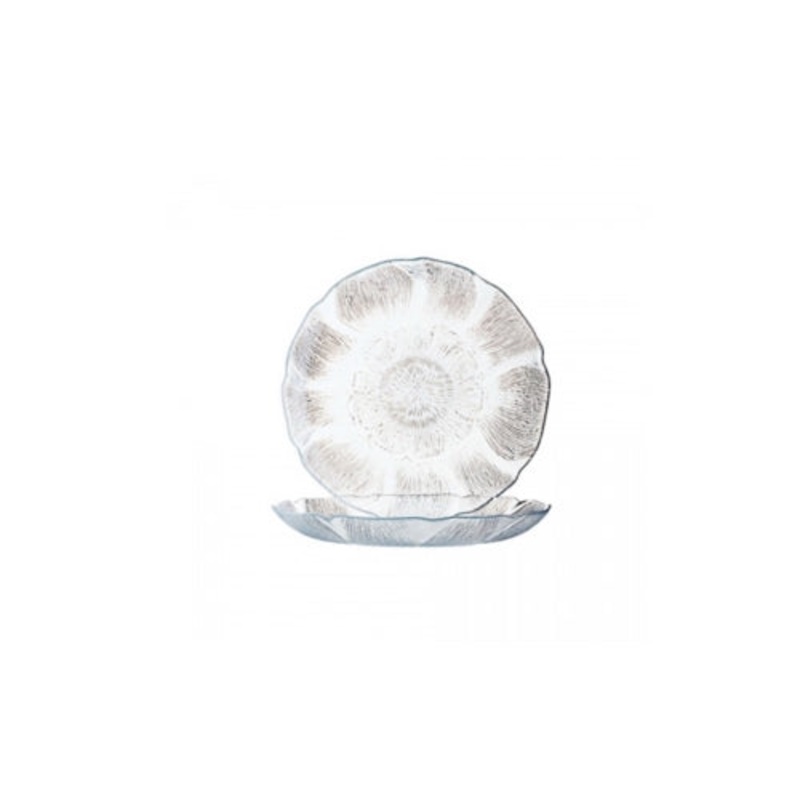 Arcoroc Fleur Dinner Plate, 9", Glass (36-pack)