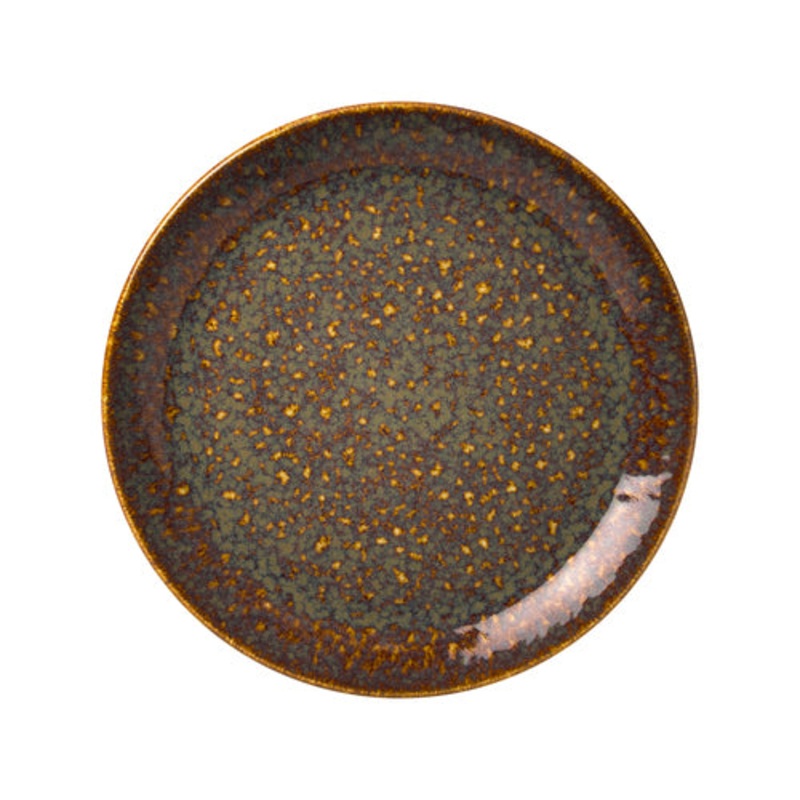 Steelite Vesuvius Coupe Plate, 8", Amber (12-pack)