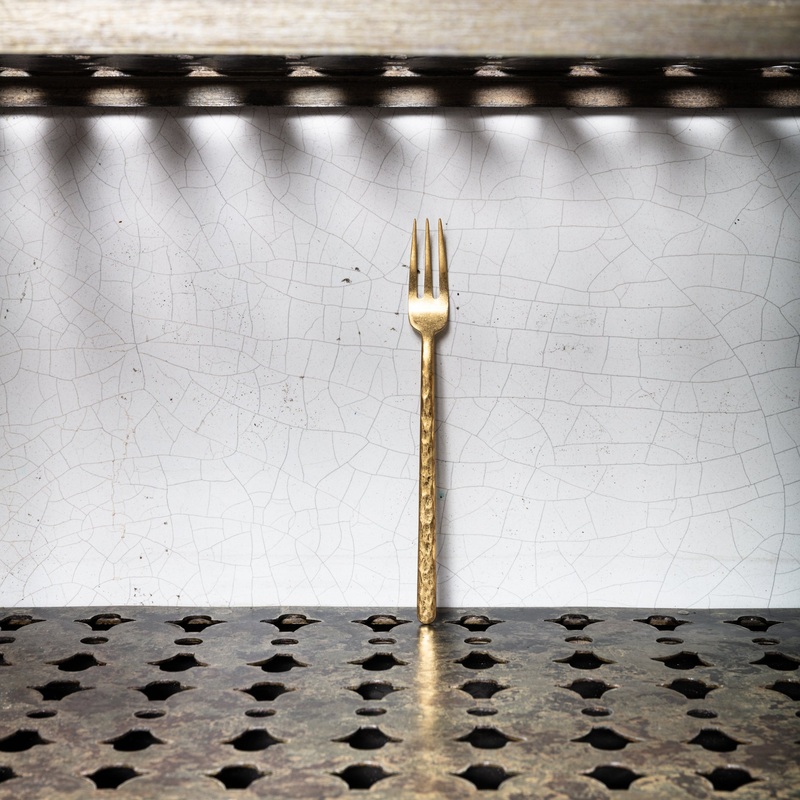 Fourchette de table - Or