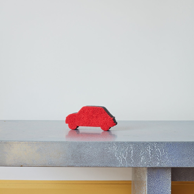 ponge voiture Rouge