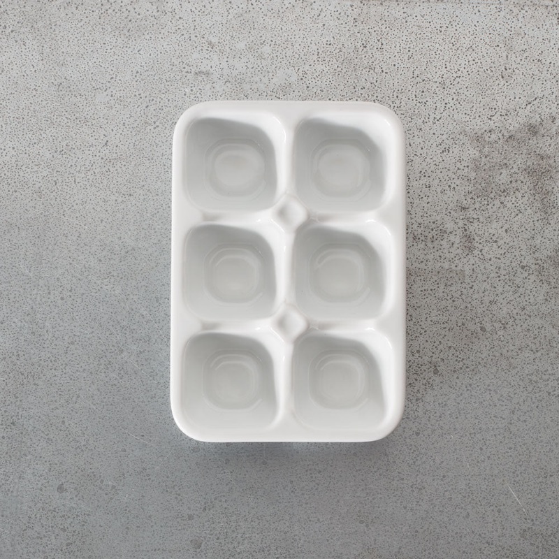Porte oeuf X6 - Blanc