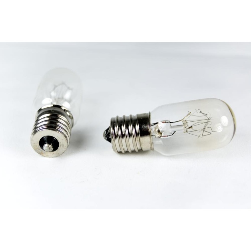 Microwave oven bulbs E17, 240 Volts, 20/25 Watts. (Pack of 2)