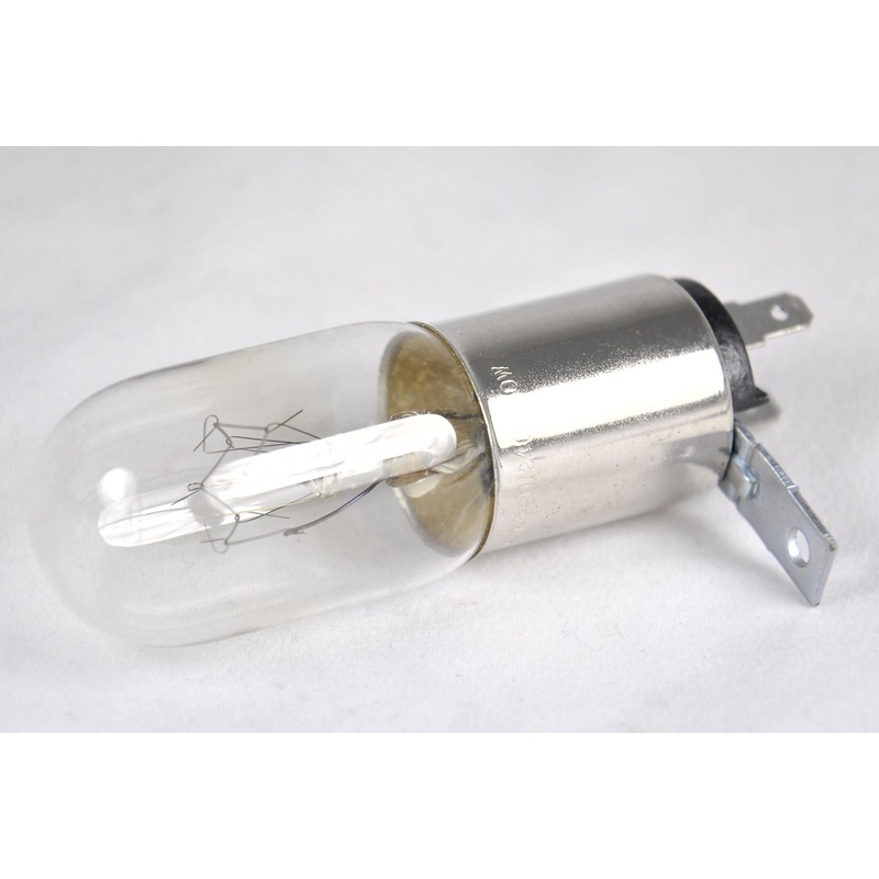 Microwave oven bulbs with right angled mounting tab, 240 Volt, 25 Watt, Pack of 2