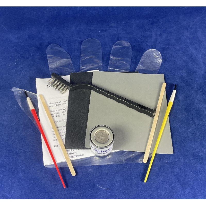Microwave oven touch up paint kit - Grey
