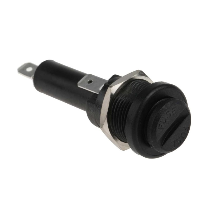 13AMP fuse holder slotted 6.3 X 25MM - UNI382