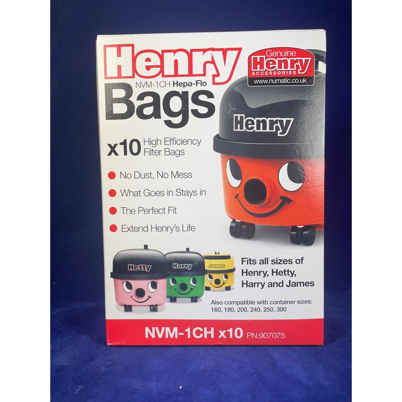 Harry (Numatic) Dust Bag (Pack Of 10) - Pattern Part