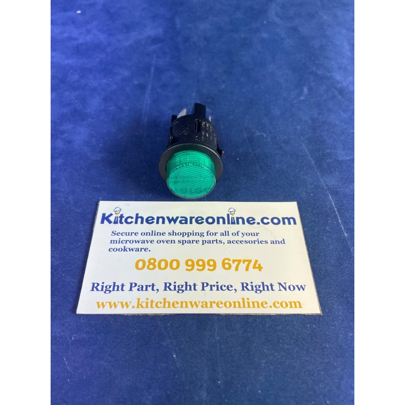Universal green illuminated round switch