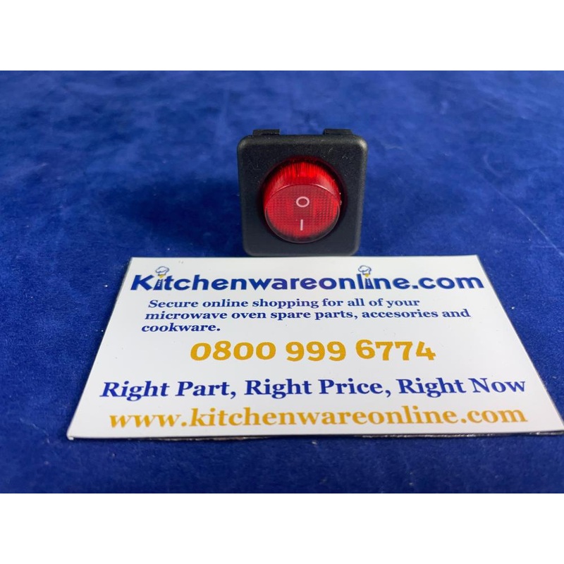 Universal red 2 pole cradle switch