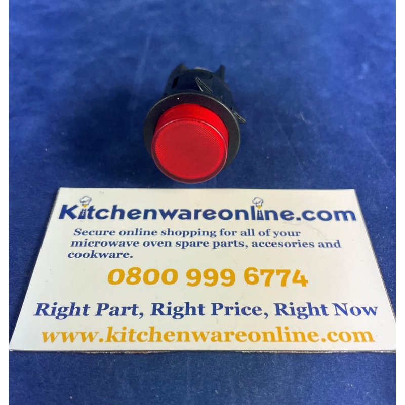 Universal red illuminated round switch