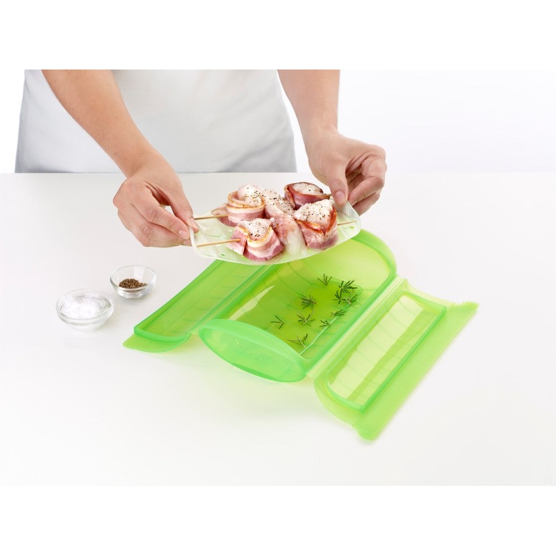 Lekue silicone microwave steam case - Red only