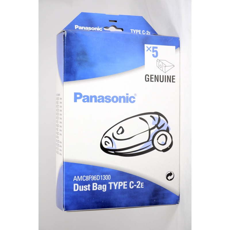 Panasonic cylinder vacuum cleaner dust bags C-2E pack of 5 - AMC8F96D1300