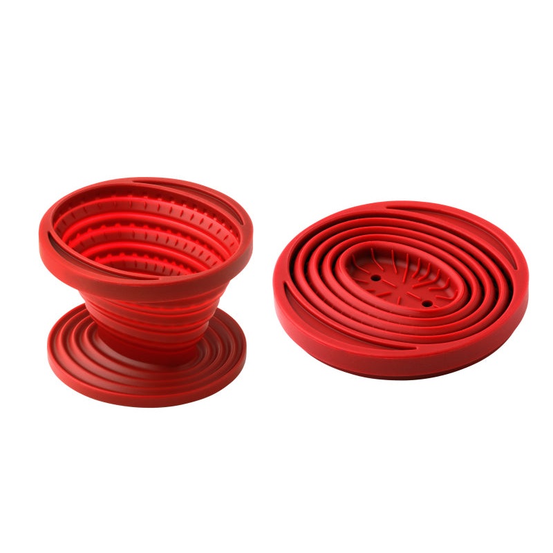 Collapsible coffee dripper - COFFEE-DRIPPER-RED